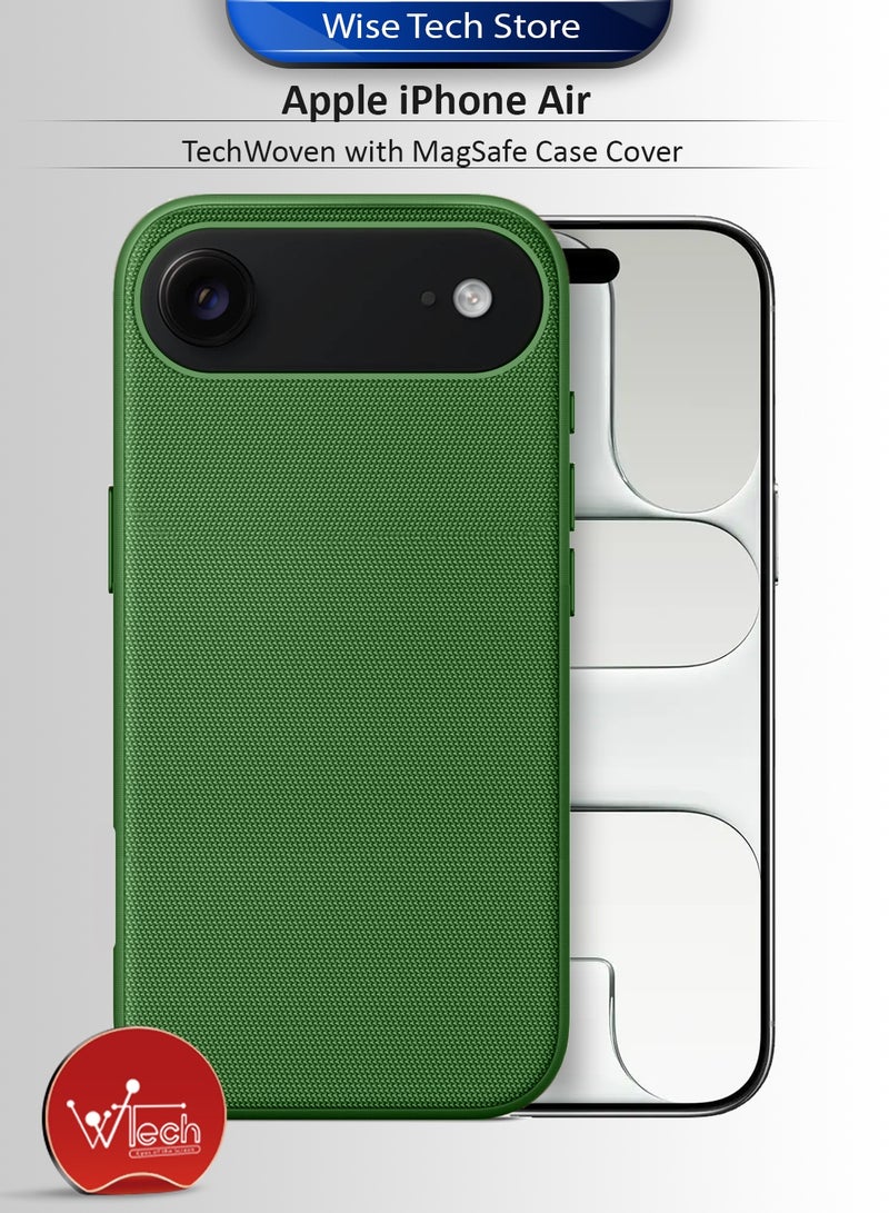 دبليو تيك غطاء حماية للجهاز Apple iPhone Air 5G 2025 من TechWoven مع MagSafe (MCMPMN) - أخضر - Image 1