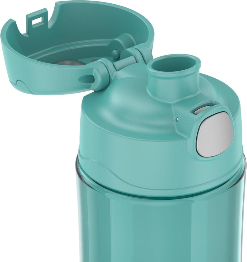 THERMOS زجاجة ثيرموس فنتاينر بلاستيكية للأطفال باللون الأزرق المائي سعة 470 مل - Image 5
