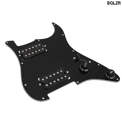 BQLZR Black Loaded HH Pickguard Dual Humbuckers for Electric guitar - Image 2