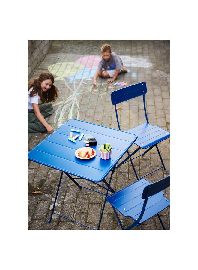 Zaboon Table, Dark Blue Outdoor, 65X65 Cm - Image 3