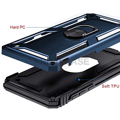 REALCASE Oppo F11 Pro Back Cover, Stylish, Heavy Duty Polycarbonate Dual Layer Hybrid Armor Ring Holder Kickstand, Shock Proof Bumper Case Back Cover for Oppo F11 Pro (R Black) - Image 5