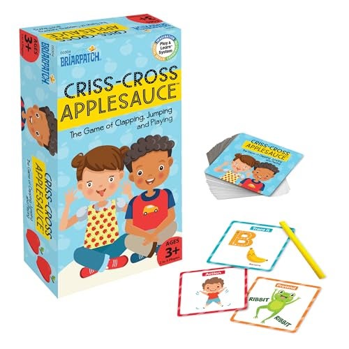 Briarpatch CrissCross Applesauce Game Early Preschool Learning for Toddlers Kindergarten and 1st Grade - Image 1