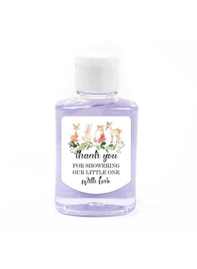 None/Brand ملصقات مطهر اليدين شكرًا لك على showering صغيرنا بالحب ملصقات، ملصقات هدايا حفلة استقبال المولود، هدايا حفلة استقبال المولود سفاري. - Image 3