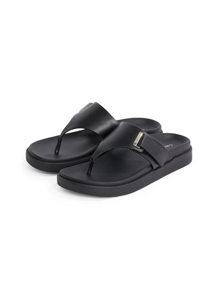 CALVIN KLEIN ADJUSTABLE LEATHER SANDALS  - Image 3