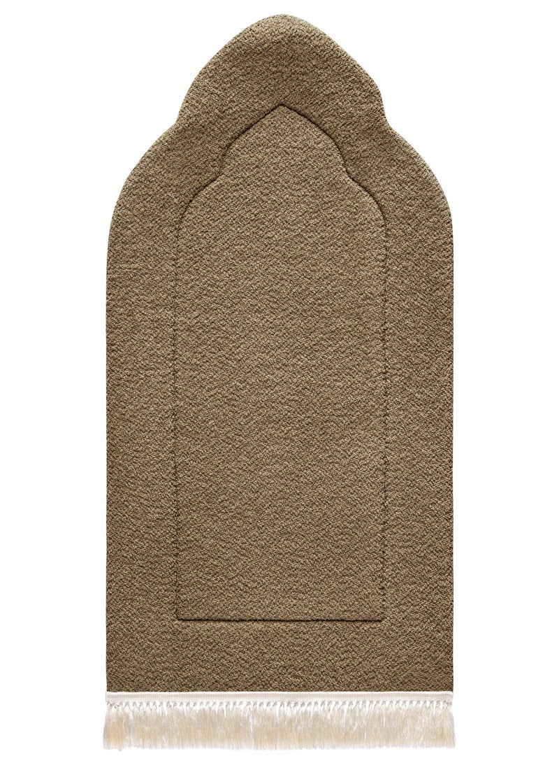 اربن رجز Tan Arched Plain Prayer Mat - Image 1