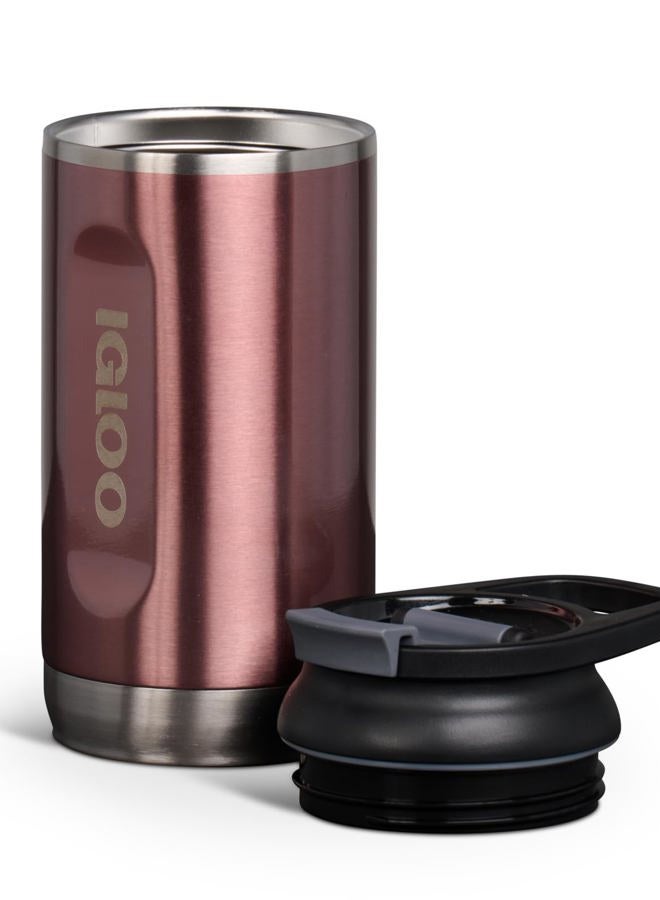 Igloo , 12 OZ Stainless Steel, Tumbler, Flip ‘n' Sip, Flamingo - Image 2