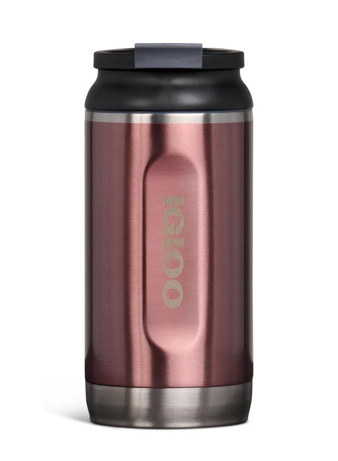 Igloo , 12 OZ Stainless Steel, Tumbler, Flip ‘n' Sip, Flamingo - Image 1