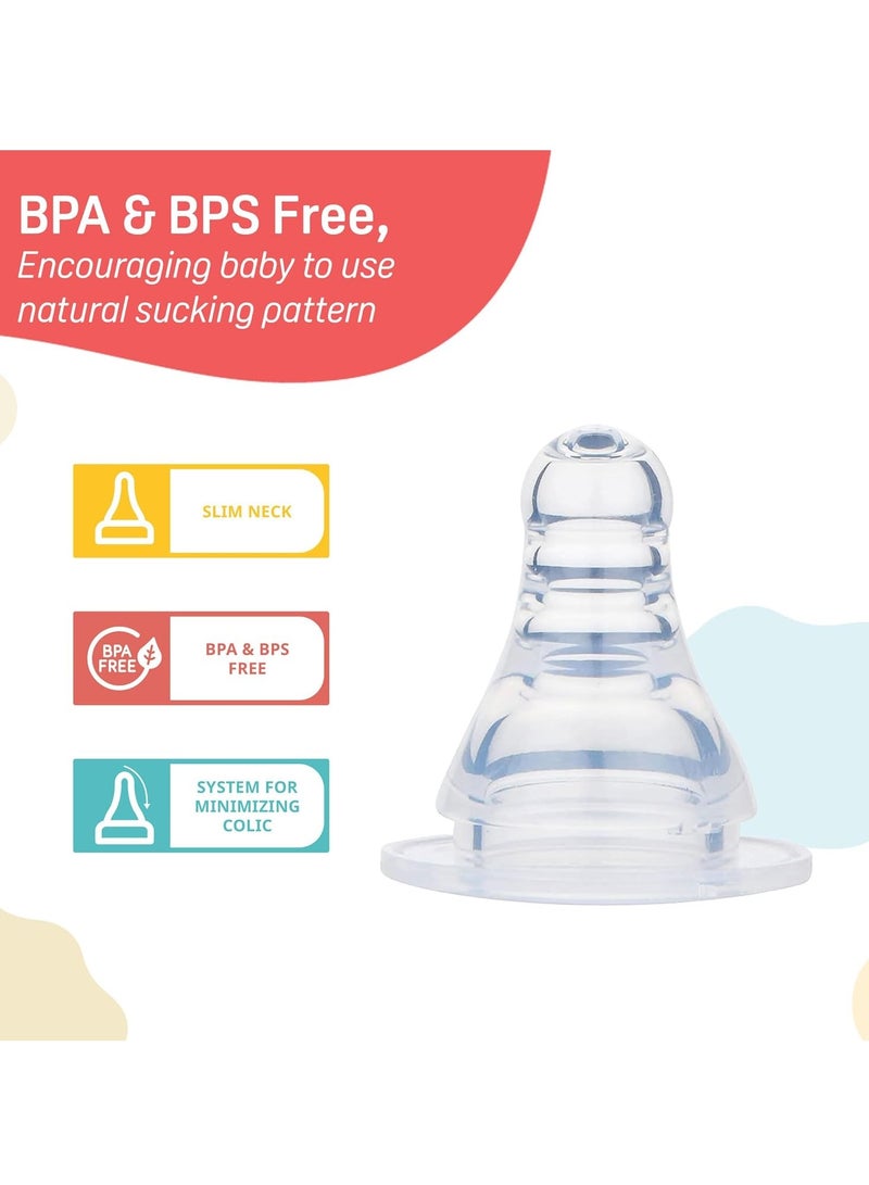 pigeon Pigeon Peristaltic Nipple LL Y Cut,for 12+ Month Babies,BPS Free,BPA Free,Pack of 3  - Image 3