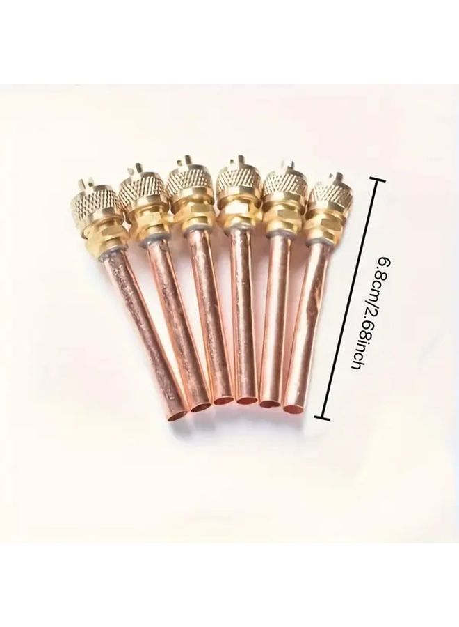 5pcs Brass Liquid Check Valves for AC Refrigerator Nozzle Leak Proof - Image 3