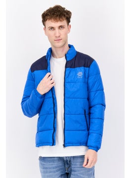 Men Brand Logo Puffer Jacket, Blue - pzsku/Z6B4EC79A6EFAAD9B06C2Z/45/_/1737641958/5fb29bf0-75e4-4763-8f72-2b412f6b69b2