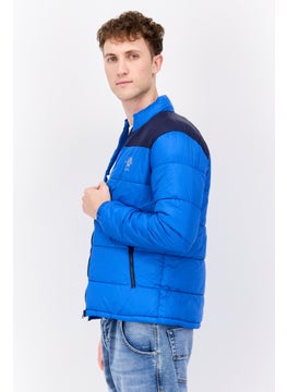 Men Brand Logo Puffer Jacket, Blue - pzsku/Z6B4EC79A6EFAAD9B06C2Z/45/_/1737642066/25f3ff86-fce4-4dd7-8c51-e322ec8529a4