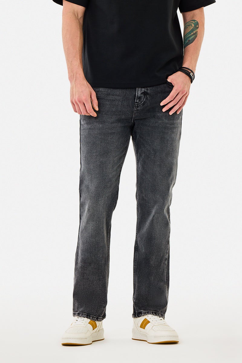 SNITCH Straight Fit Washed Jeans - Image 1