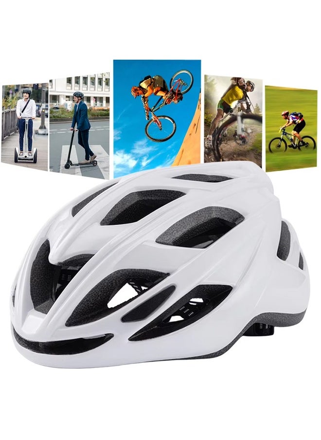 Occuwzz Crisp and Clean Pure White Cycling Helmet The Perfect Choice for Men & WomenCyclists Who Appreciate Minimalist Design  - Image 2