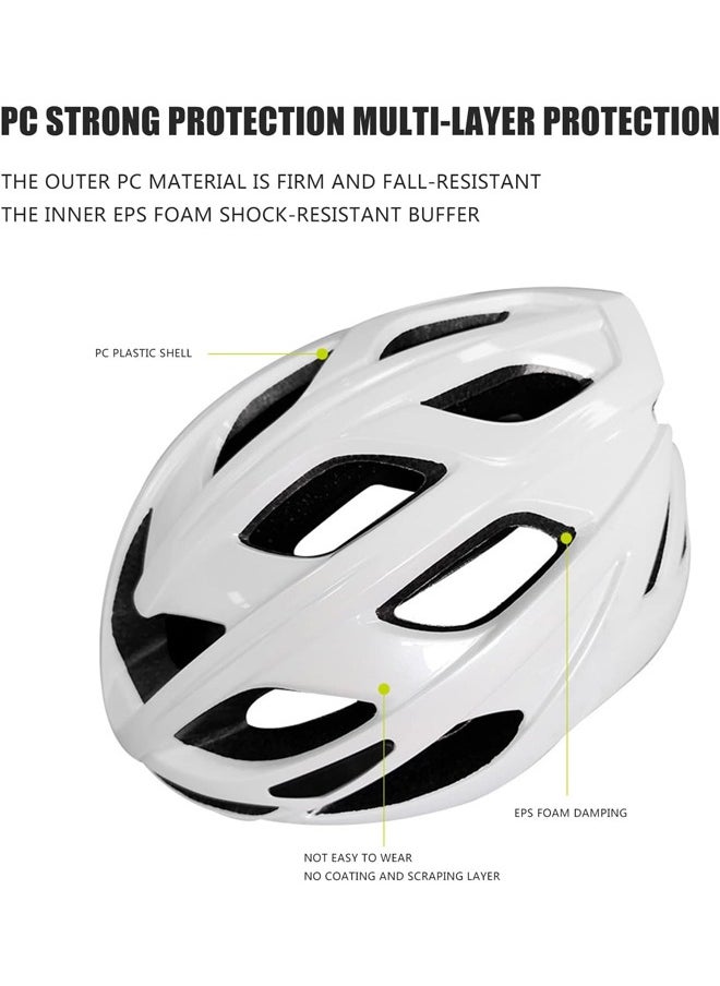 Occuwzz Crisp and Clean Pure White Cycling Helmet The Perfect Choice for Men & WomenCyclists Who Appreciate Minimalist Design  - Image 3