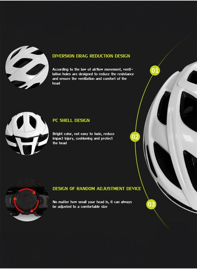 Occuwzz Crisp and Clean Pure White Cycling Helmet The Perfect Choice for Men & WomenCyclists Who Appreciate Minimalist Design  - Image 4