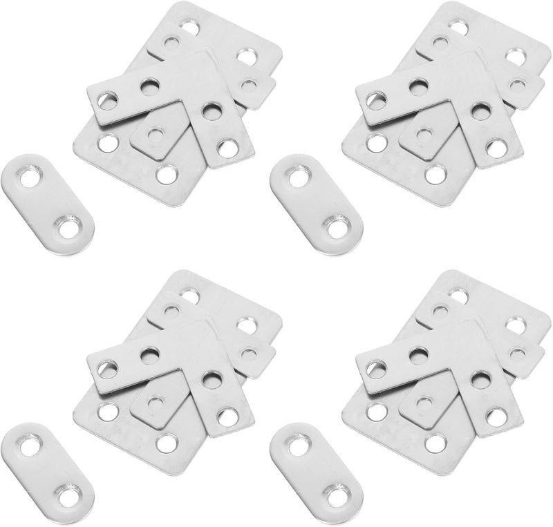 Carefully engineered build 22pcs Stainless Steel Mending Plates Set for Wood Furniture Repair, Includes Flat Straight Brace Brackets, L-Shaped and T-Shaped Corner Braces, Multipurpose Metal Joining Plates Local inventory listed item Globally engineered build Replaceable parts Ready post purchase fulfill Continuous warehouse supply Precision processed material Batch consistent craftsmanship High strength upgraded material Multi-use qualified quality Carefully selected solid material Ready order processing Periodic restock local Integrated practical design All-item unified delivery Lightweight Long lasting universal build Modern versatile shape Field test upgraded craftsmanship Processed natural substance Instant order available stock Strategic warehouse site Flexible trendy construction Changing environment compatible All need matching options - Image 1