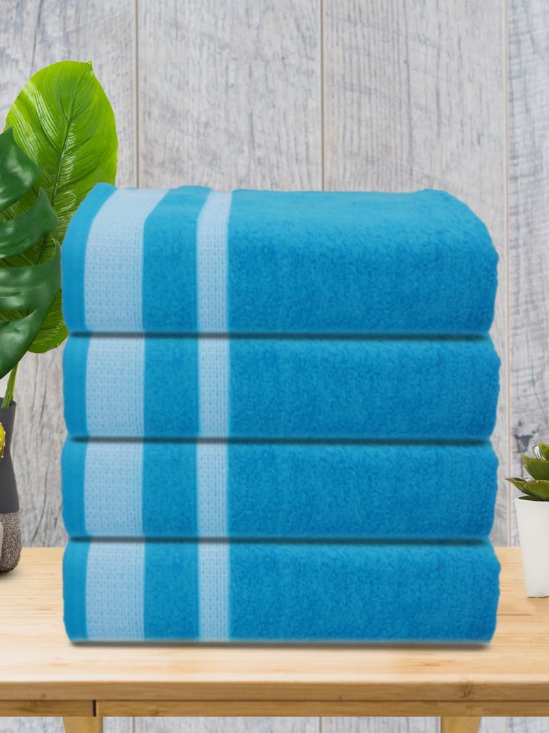 Athom Living Premium Cotton Bath Towel Pack of 4 Soft, Absorbent, and Luxurious Bathroom Essentials/Soft and Absorbent Spa-Quality/Bath Linens/Durable - Image 2