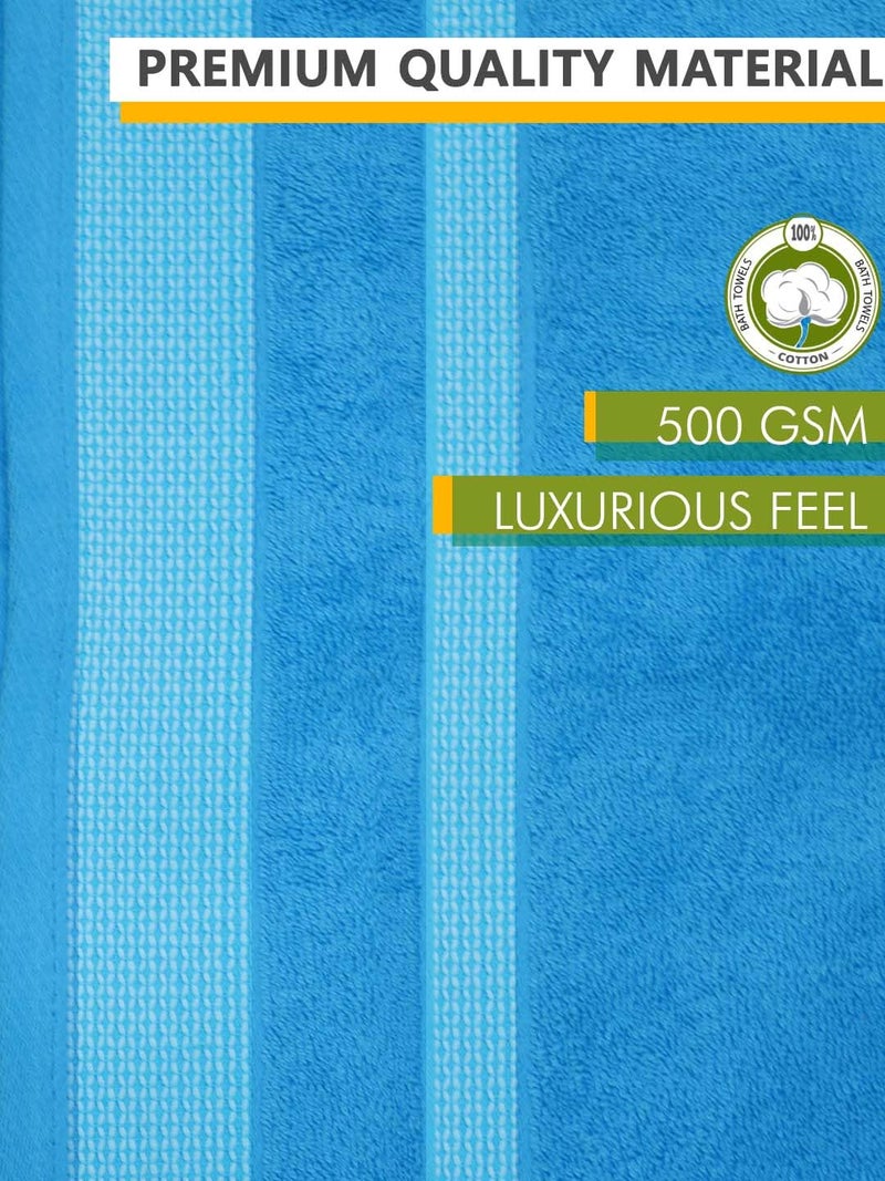 Athom Living Premium Cotton Bath Towel Pack of 4 Soft, Absorbent, and Luxurious Bathroom Essentials/Soft and Absorbent Spa-Quality/Bath Linens/Durable - Image 4