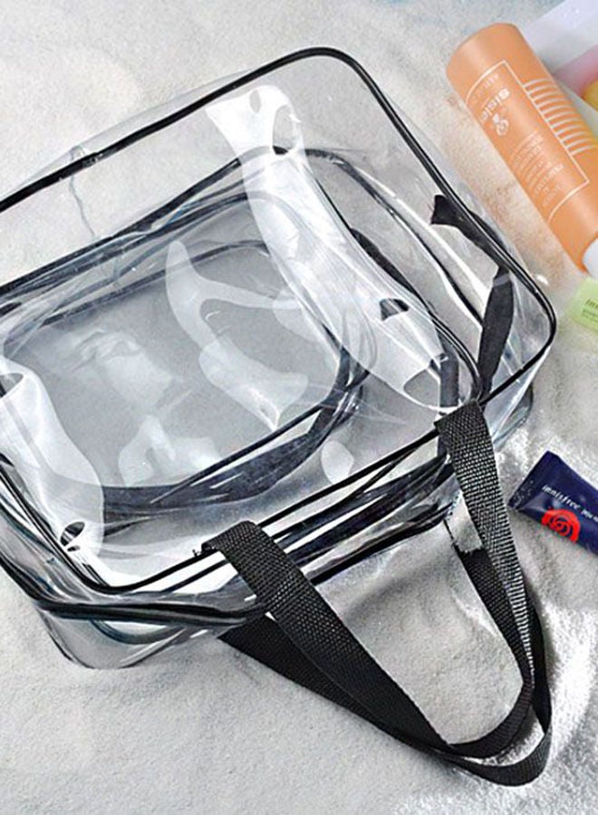 نيبمينينت طقم حقائب لمستحضرات التجميل وأدوات الزينة مكون من 3 قطع أسود / شفاف - Image 2