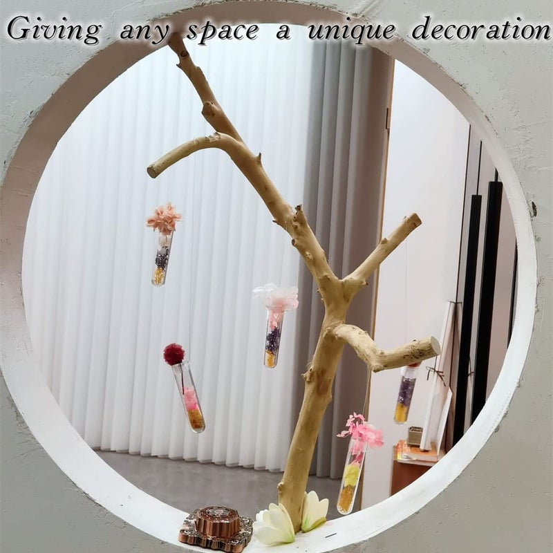 ALL SPECIAL ALL SPECIAL 8 pcs Flower Water Tubes - Clear Floral Tubes Wall-Hanging Floral Water Tubes Flower Tubes with Suction Cup Hydroponics Vases Plant Stand Wall-Mounted Vase Home Creative Wall Hanging Decor - Image 3