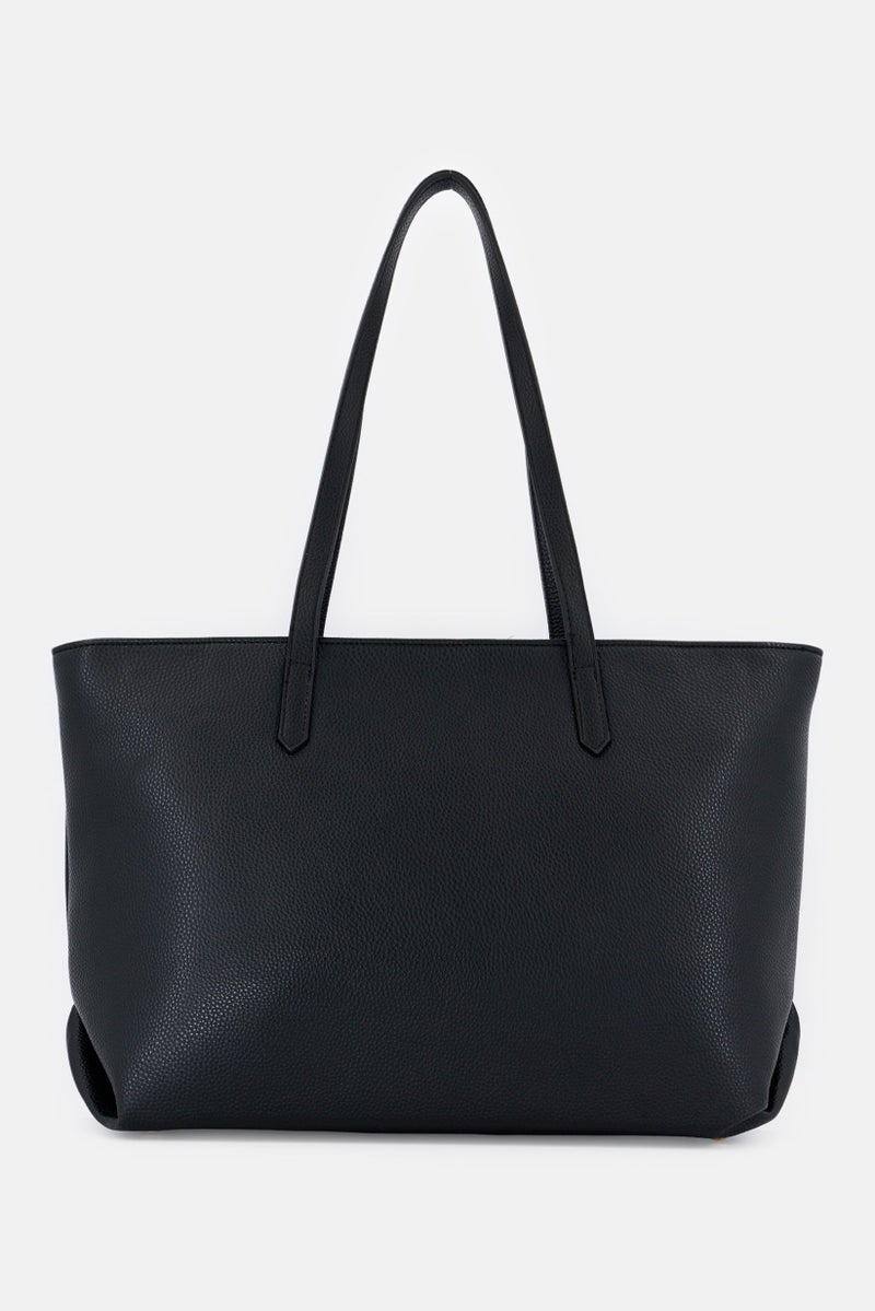 Cavalli Class Women Hardware Logo Tote Bag, Black  - Image 2