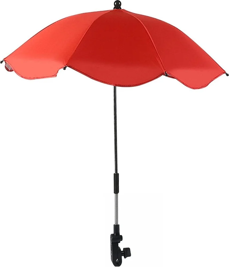 Valkyrie Detachable 360 ​​Degree Adjustable 66 cm Umbrella for Baby Stroller - Red