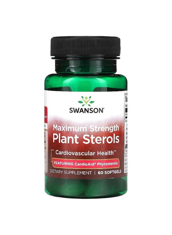SWANSON Swanson, Plant Sterols, Maximum Strength, 60 Softgels 
