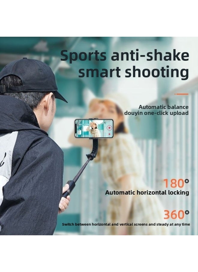 Mobile Phone Stabilizer Anti-shake Handheld Gimbal Shooting Artifact Camera Triangle Bracket Foot Multi-function Selfie Stick Live-Color:Black- Selfie [tripod + Remote Control]