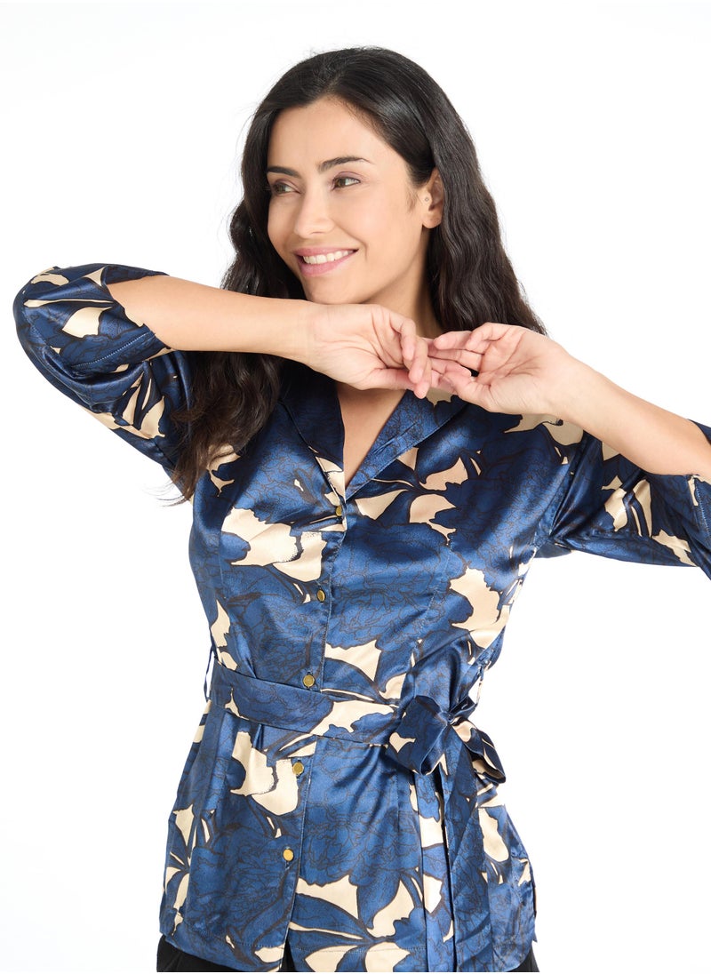 The Label Life Floral Lapel Collar Shirt  - Image 5