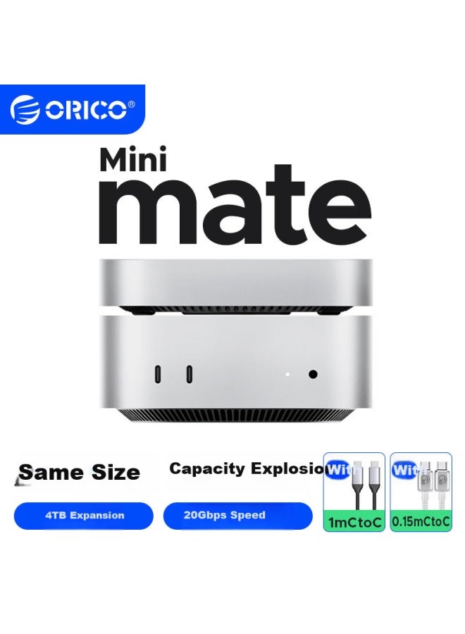 Orico 4tb Minimate Portable Ssd External Hard Drive For Mac Mini M4 Expansion 20gbps High-speed Storage Cooling Dock M4 - Image 1
