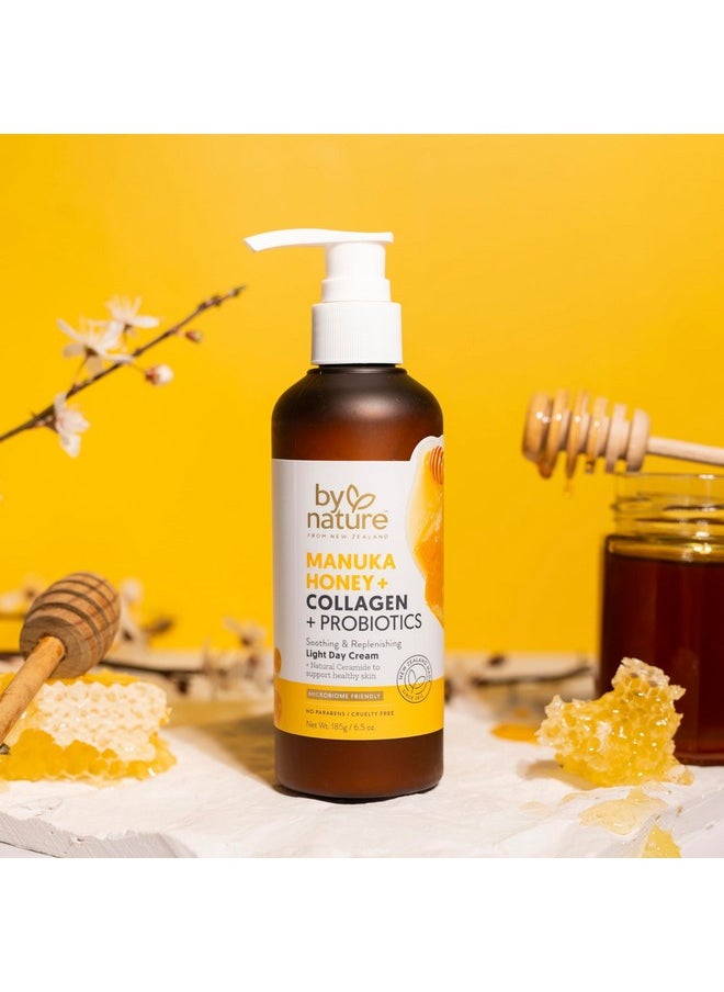 By Nature - By Nature Manuka Honey + Collagen + Probiotics Day Cream - Nourishing Formula to Soothen your Skin - Skincare from New Zealand - 6.5 oz - Image 1