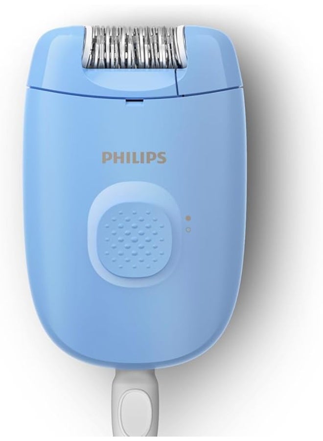 Philips 2000 Series Epilator, Portable, Washable Head, Blue, BRE228/00