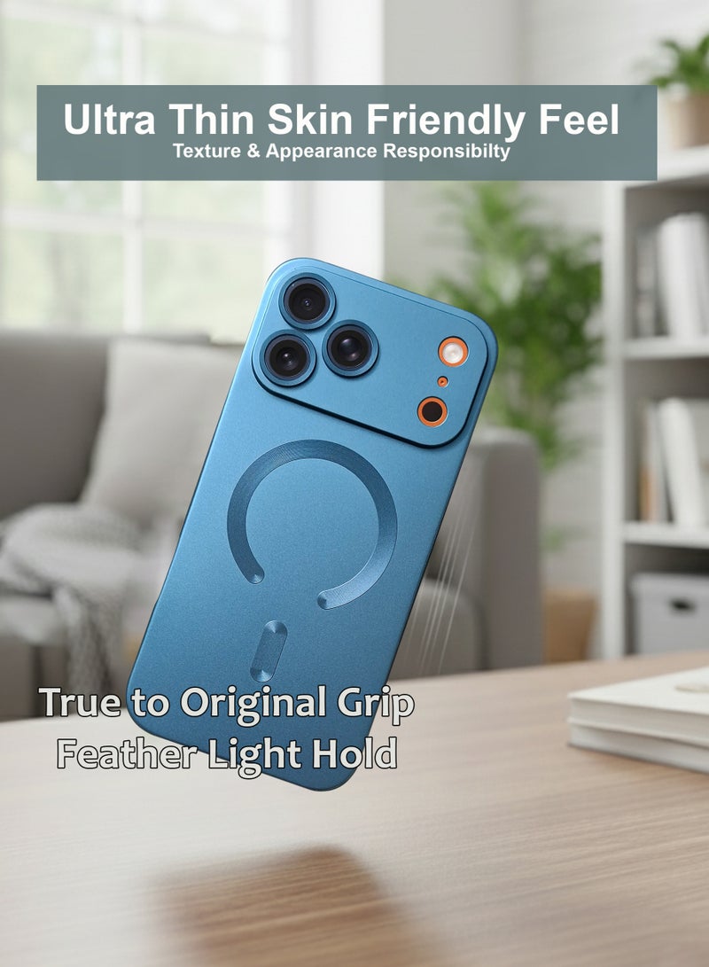 غطاء خلفي من السيليكون بتقنية MagSafe لهاتف Apple iPhone 17 Pro Max، مقاوم للصدمات والاصفرار، متين وذو فتحات دقيقة - حماية من الخدوش والغبار والبقع، غطاء هاتف نحيف مزود بمغناطيس قوي لهاتف Apple iPhone 17 Pro Max - Image 2