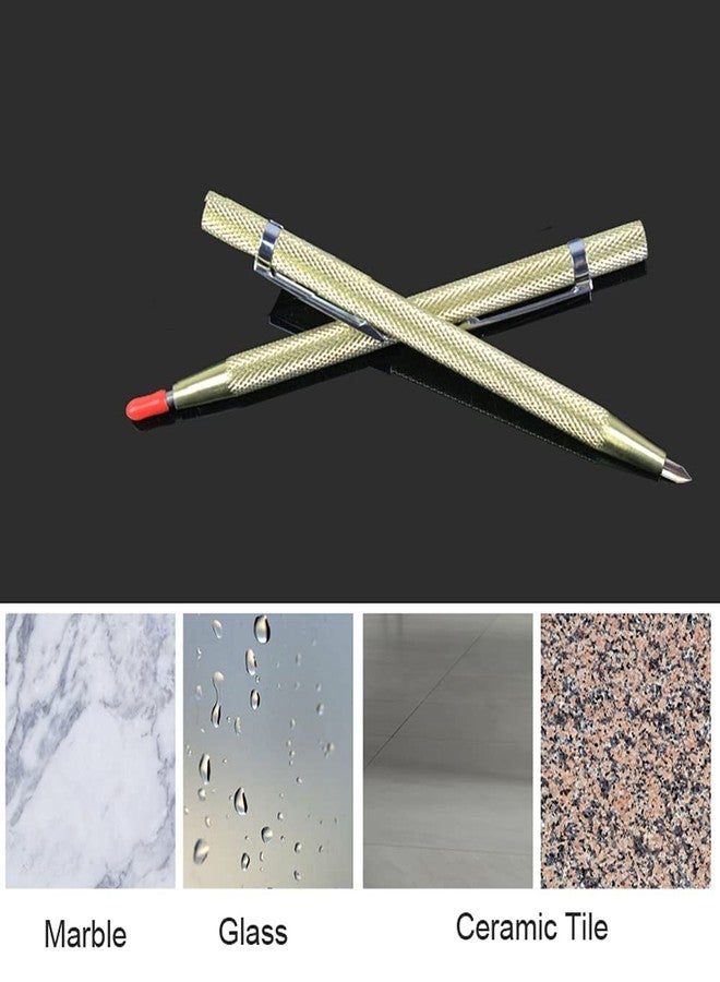 VebaCidi Scribe Tool, 2 Pieces Tungsten Carbide Tip Scriber, Engraved Pen for Tile/Glass/Wood/Ceramics/Metal/Gold/Welding - Image 3