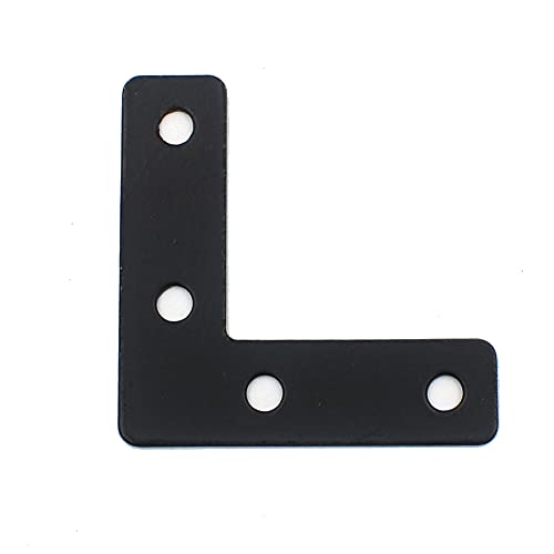 DGOL 20 Packs Two Sizes 3-1/8 inch and 2 inch L Black Flat Corner Braces with Screw, Picture Photo Frame Angle Bracket - Image 5