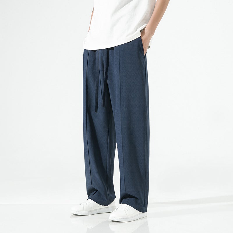 2023 Chinese Style Men'S Casual Pants Trendy Multicolor Ice Silk Draped Men'S Pants Fashion Solid Color Trousers - Image 5
