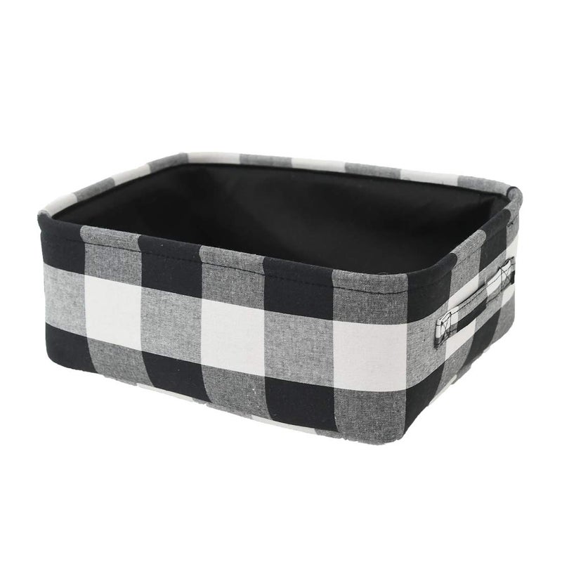 INough Christmas Buffalo Plaid Storage Basket for Kids  Collapsible Toy Box for BabyOfficeBedroom  Low Gifts Farmhouse Decor