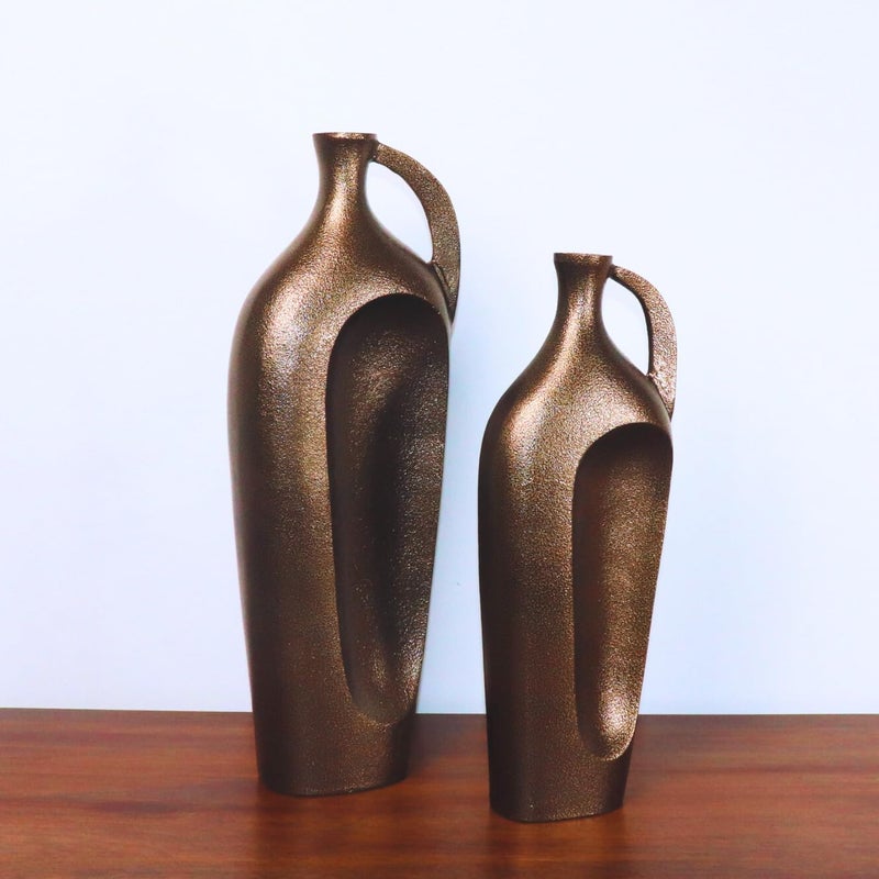 loosebucketPremium Westin SURAHI Aluminum Metal Vases Decorative Vase for Flower Plants Home Decor Office Living Room Bedroom Decor vases Showpiece Vase Unbreakable Big 20 14 Inches - Image 3