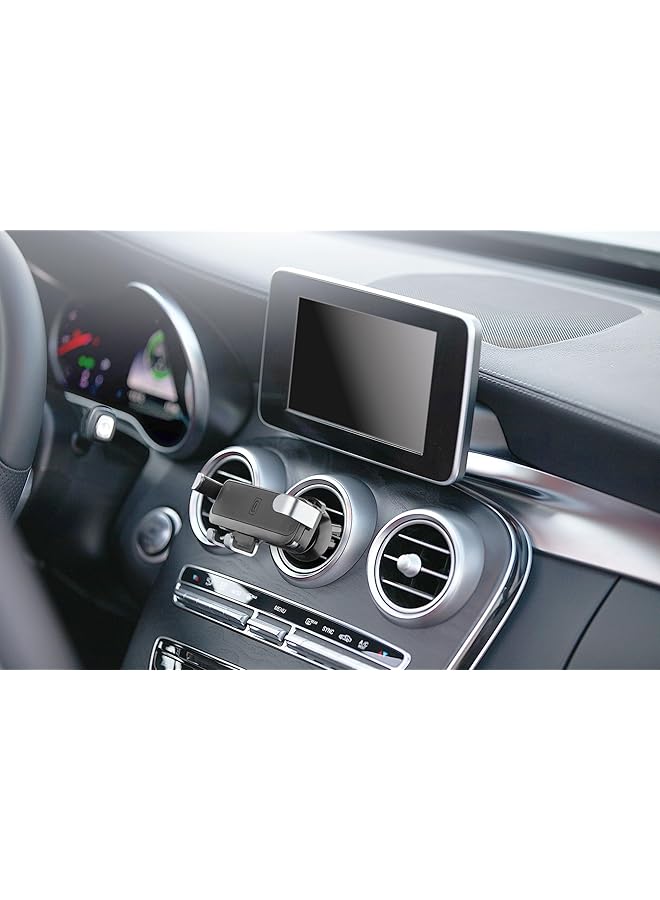 سيلولار لاين حامل سيارة بفتحات تهوية الجاذبية باللون الأسود - Image 5