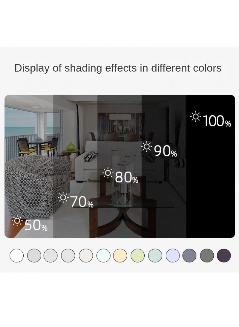 Bluejw 2-Piece Solid Color Blackout Outdoor Curtains Light Blue - Image 3