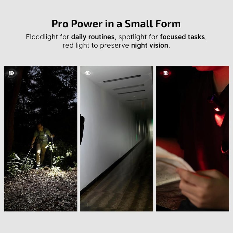 OLIGHT Oclip Pro 500 Lumens Clip-on Torch with Magnetic Base - USB-C Rechargeable EDC Lamp (OD Green) - Image 3