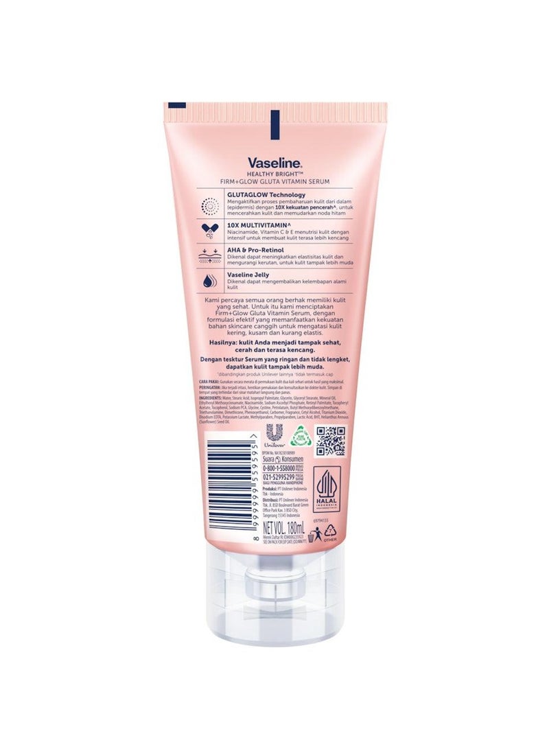 فازلين هيلثي برايت فيرم + جلو جلوتا فيتامين سيروم الشباب للجسم 180 مل - Image 2