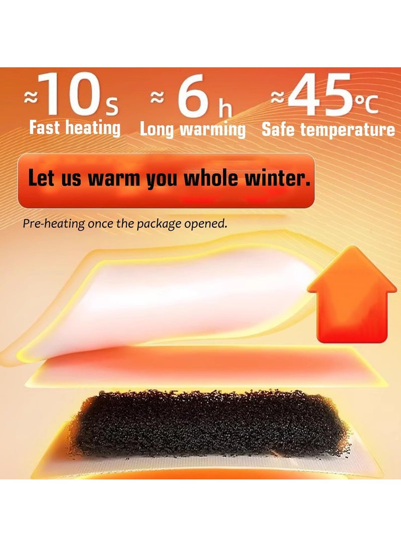 Loquat Wearable hand warmers Value set (10 pieces), disposable hand warmers gloves, 4-hour heating, long-lasting - natural - air activated - tasteless hot hand warmers, suitable for winter office, home stu - Image 5