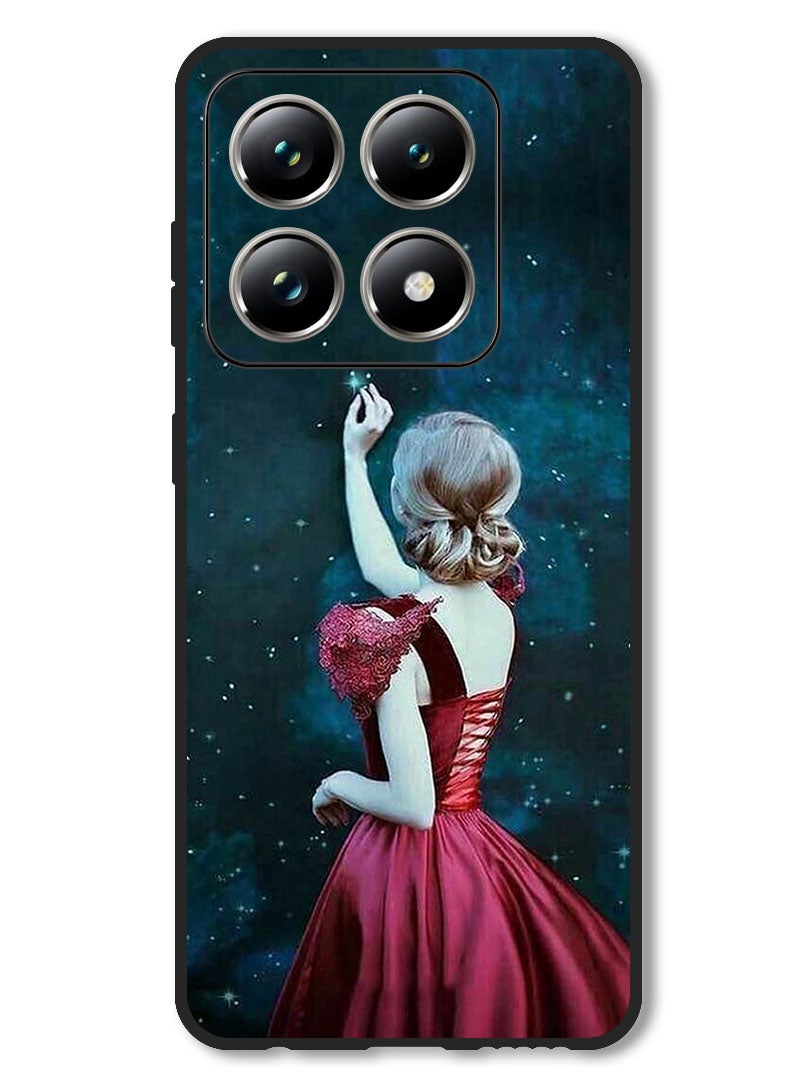 Theodor Case Compatible with Xiaomi 14T Pro Protection Shockproof Bumper Cover Girl Touching Star - Image 1