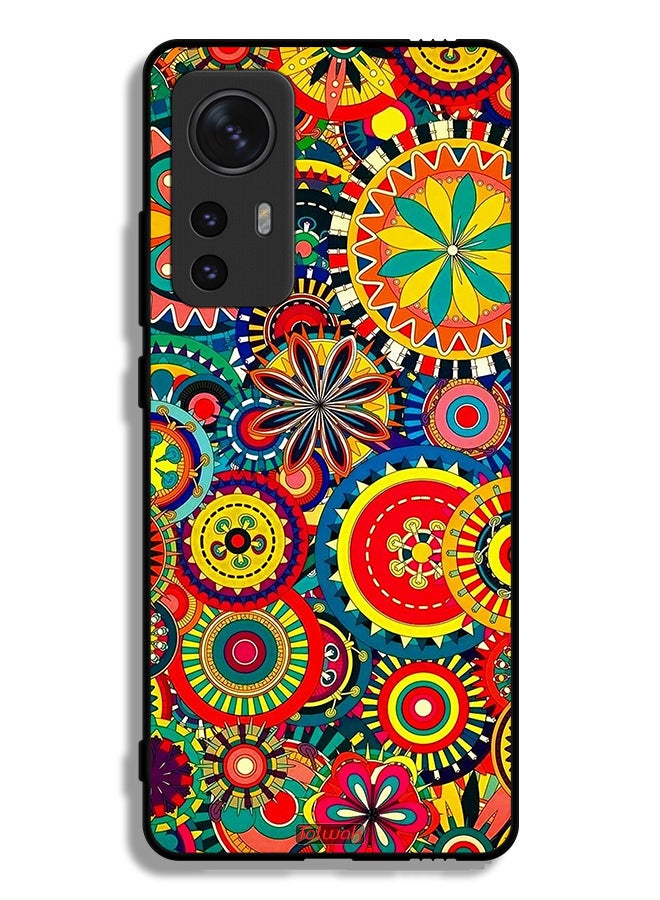 Tolwak Xiaomi 12X Protective Case Cover Colorful Mandala Pattern - Image 2