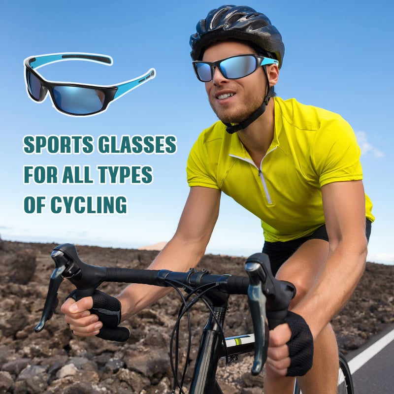 Leumoi 18 Pairs Polarized Sports Sunglasses, Tactical Running Sunglasses, Flexible Frame Driving Shade Motorcycle Glasses for Men Women Youth, Assorted Colors - Image 4