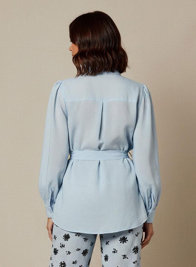 Splash FAV Belted Shirt with Sequins - Image 3