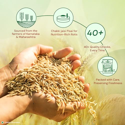 Aashirvaad Khapli Atta 1KG | Emmer Wheat Flour | High Fiber & Protein | Aids Digestion | Ancient Grain |Soft & Nutritious Rotis - Image 5