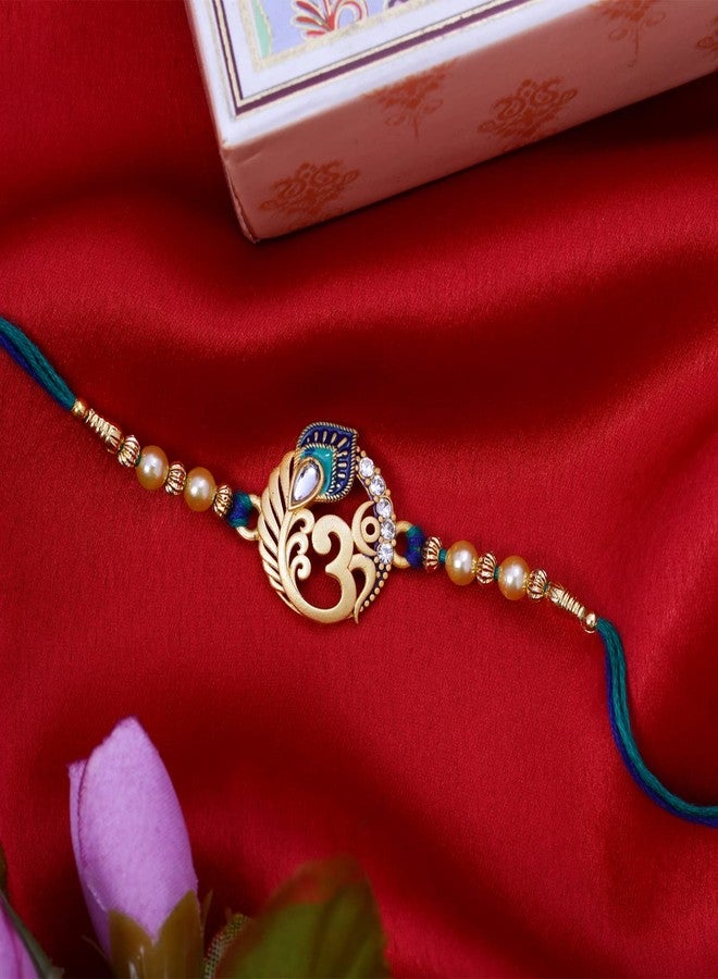 Riddhika Ventures Set of Multi Colour Family Rakhi with Roli Chawal and Greeting Card (P3P3) - Image 3