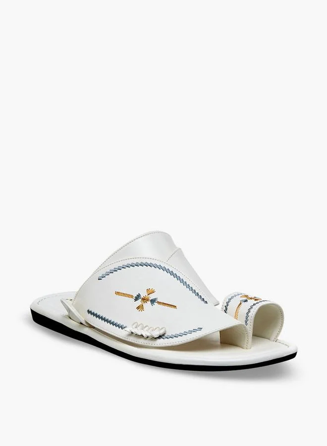 Al Waha Men Embroidered Arabic Sandals